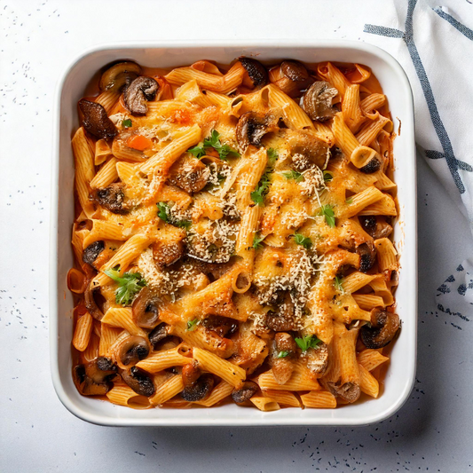 Mushroom Baked Pasta